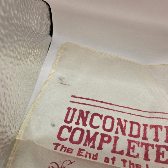 1945 Surrender Of Japan Silk Map Handkerchief Souvenir - Nippon Times 17x17 Used - Picture 7 of 14